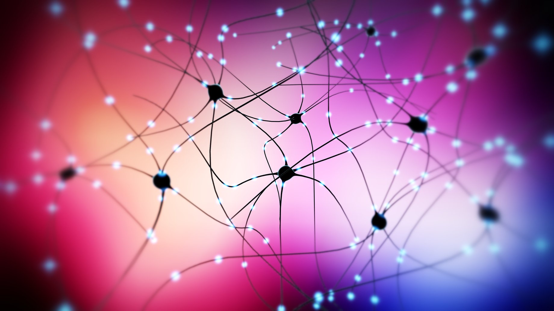 3d illustration of transmitting synapse,neuron or nerve cell